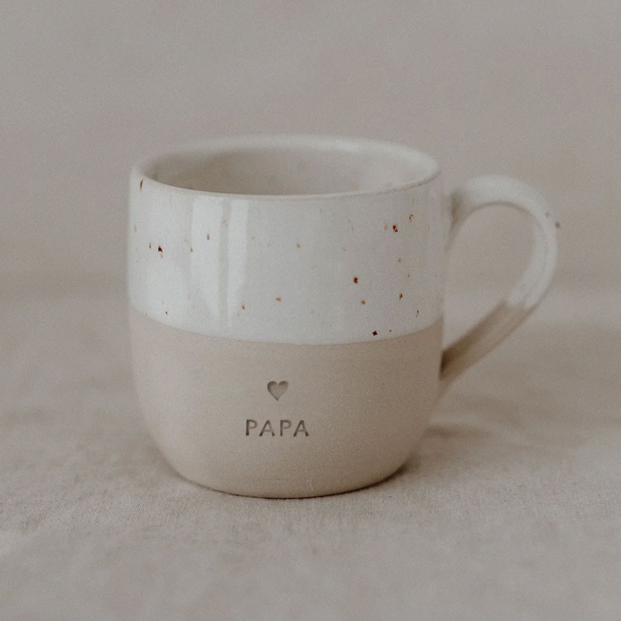 Eulenschnitt - Cappuccino Tasse Papa