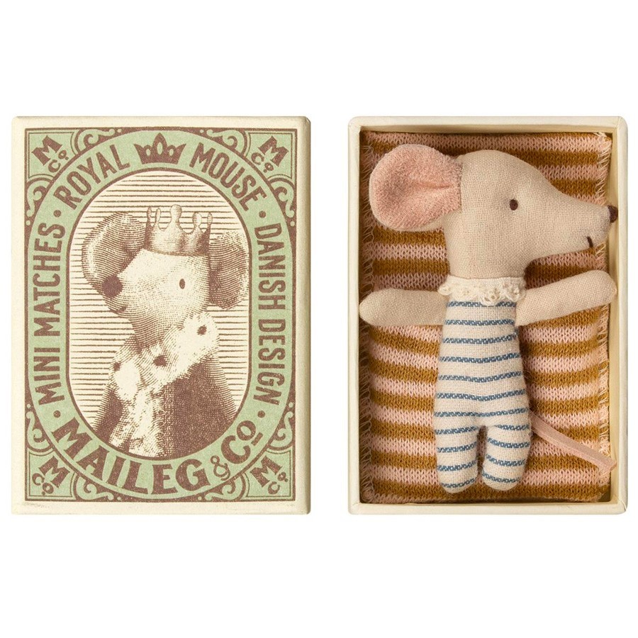 Maileg - Kleine Schlafmaus in der Schachtel Junge