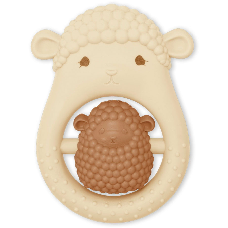 Konges Slojd - Teething ring "Sheep" in 2 colours