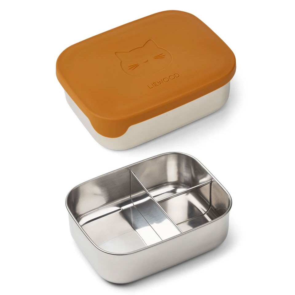 Liewood - Arthur Lunch Box Katze Senffarben