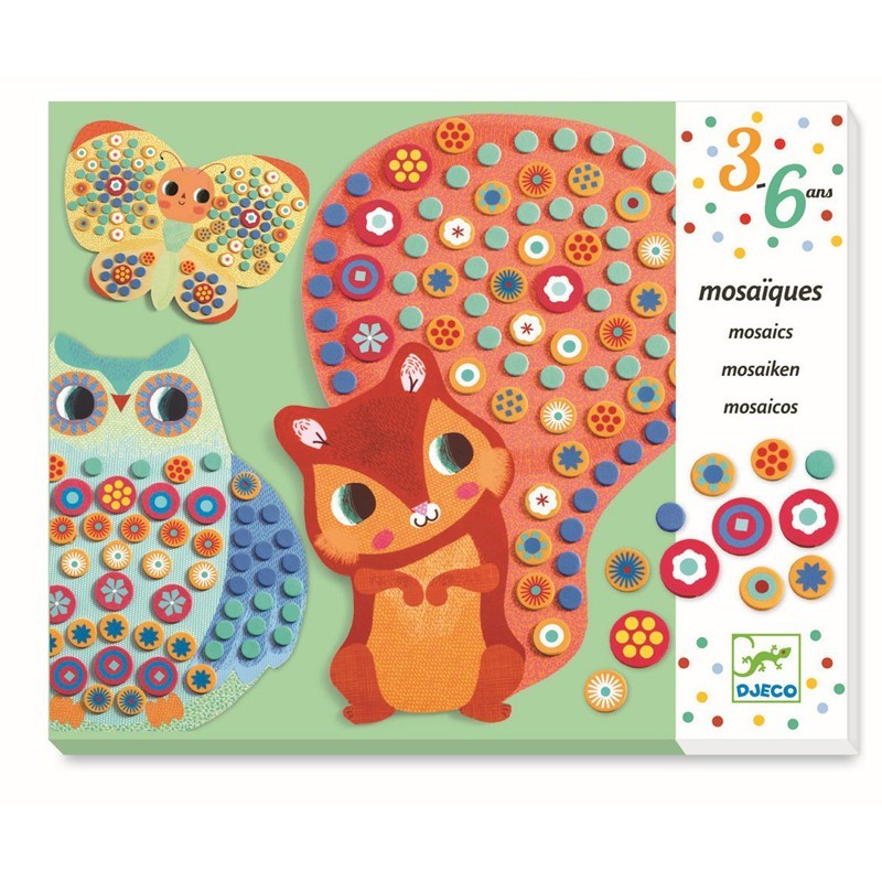 Djeco - Mosaik-Spiel "Waldtiere"