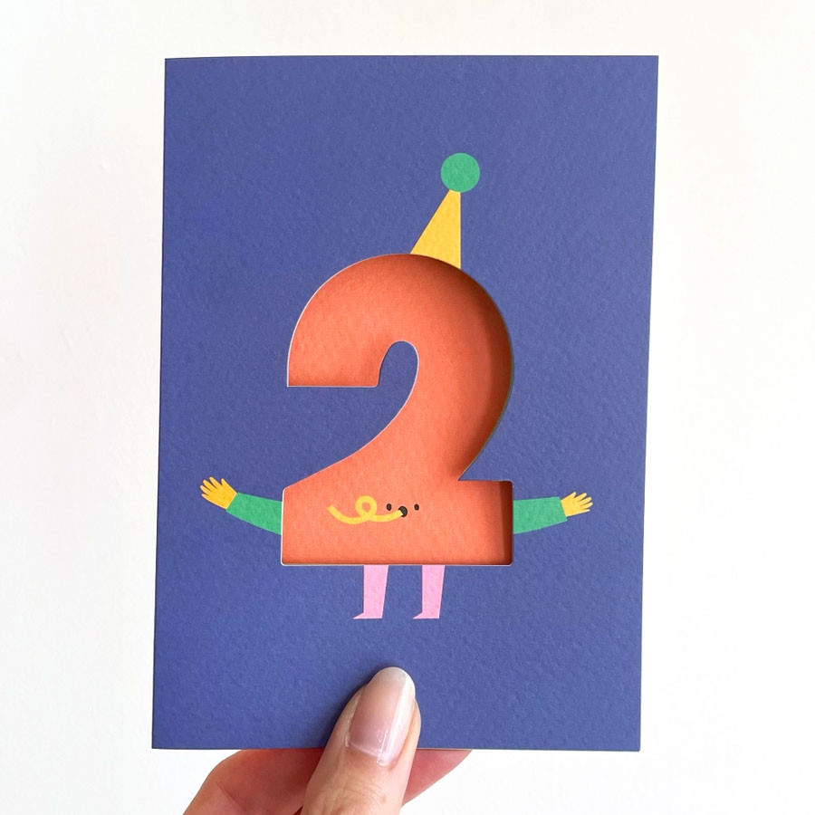 Klappkarte 2. Geburtstag
