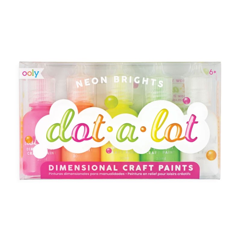 OOLY - 5 Neonfarben "Dot-A-Lot"