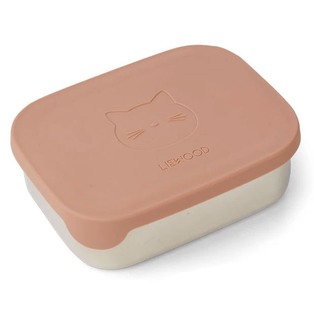 Liewood - Arthur Lunch Box Cat Dark Rose