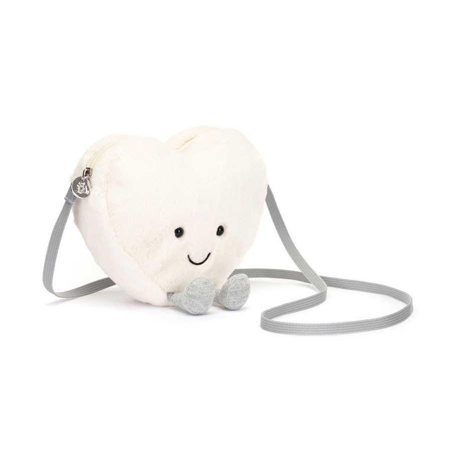 Jellycat - Amuseable Cream Heart Bag