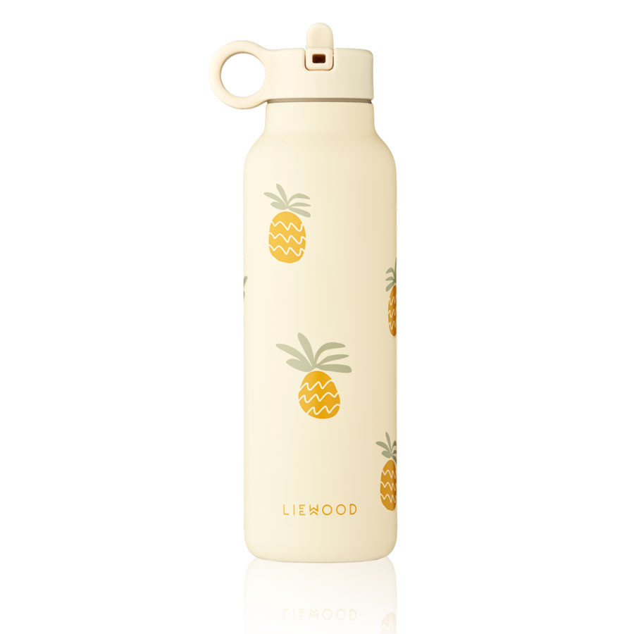 LIEWOOD FALK STEEL WATER BOTTLE 500 ML PINEAPPLES / CLOUD CREAM LIEWOOD FALK STEEL WATER BOTTLE 500 ML PINEAPPLES / CLOUD CREAM