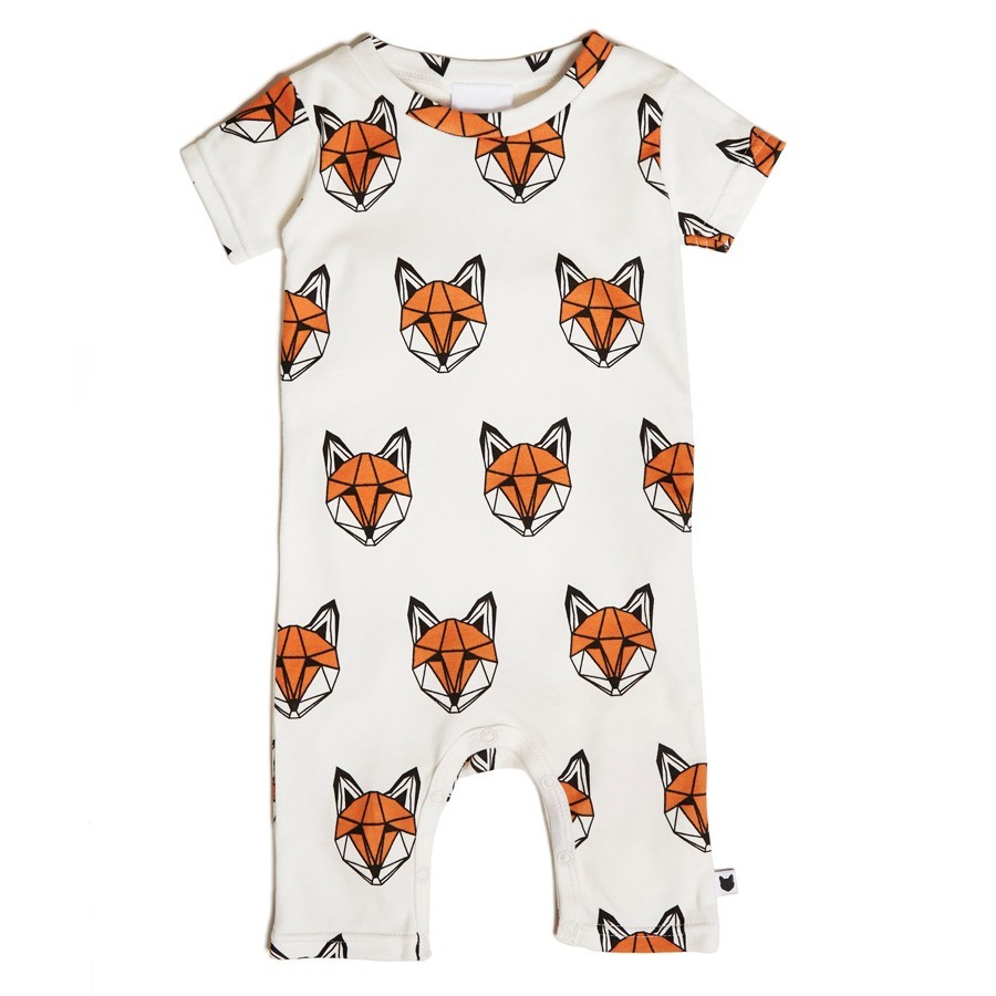 Tobias & the Bear - Kurzer Strampler "Origami Fuchs"