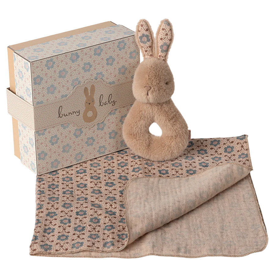 Maileg - Geschenkset Baby Hase Creme Pfirsich