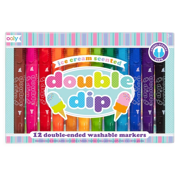 OOLY - 12 Marker Regenbogen Double Dip