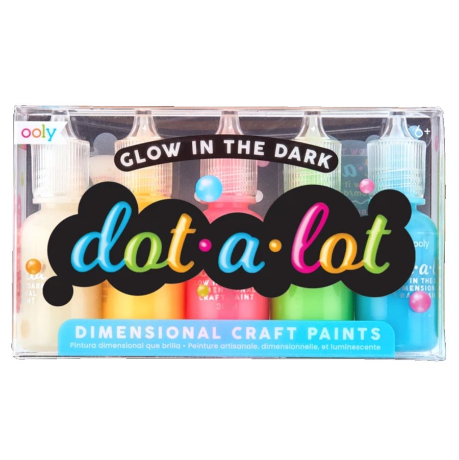 OOLY - 5 Glow in the Dark Farben "Dot-A-Lot"