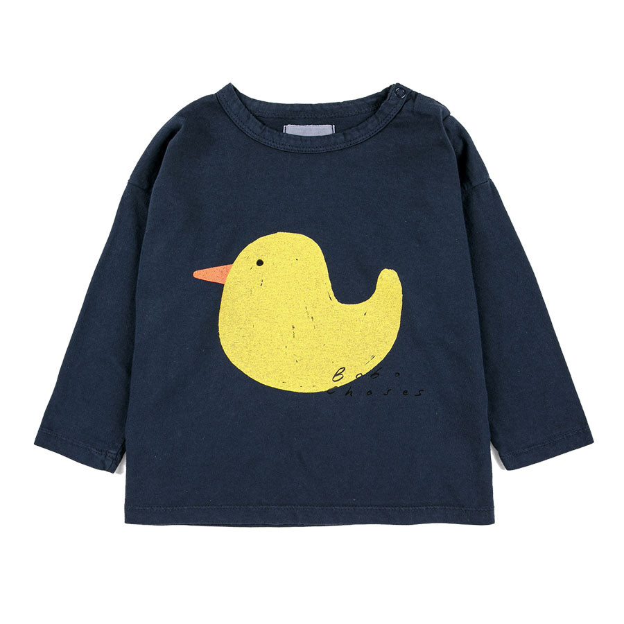 Bobo Choses - Baby Long Sleeve Rubber Duck Dunkelblau
