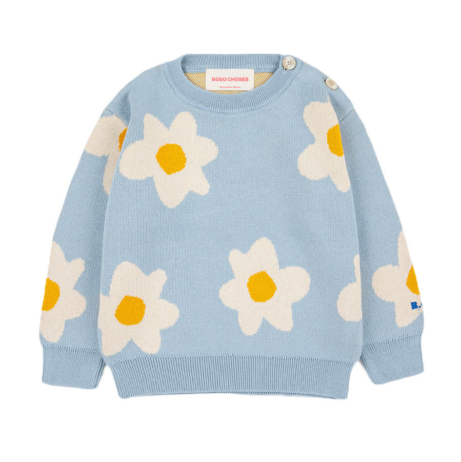 Bobo Choses - Baby Pullover - Blumen