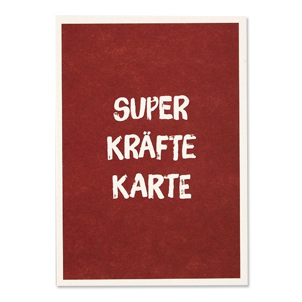 Ava & Yves - Postkarte "Superkräftekarte"