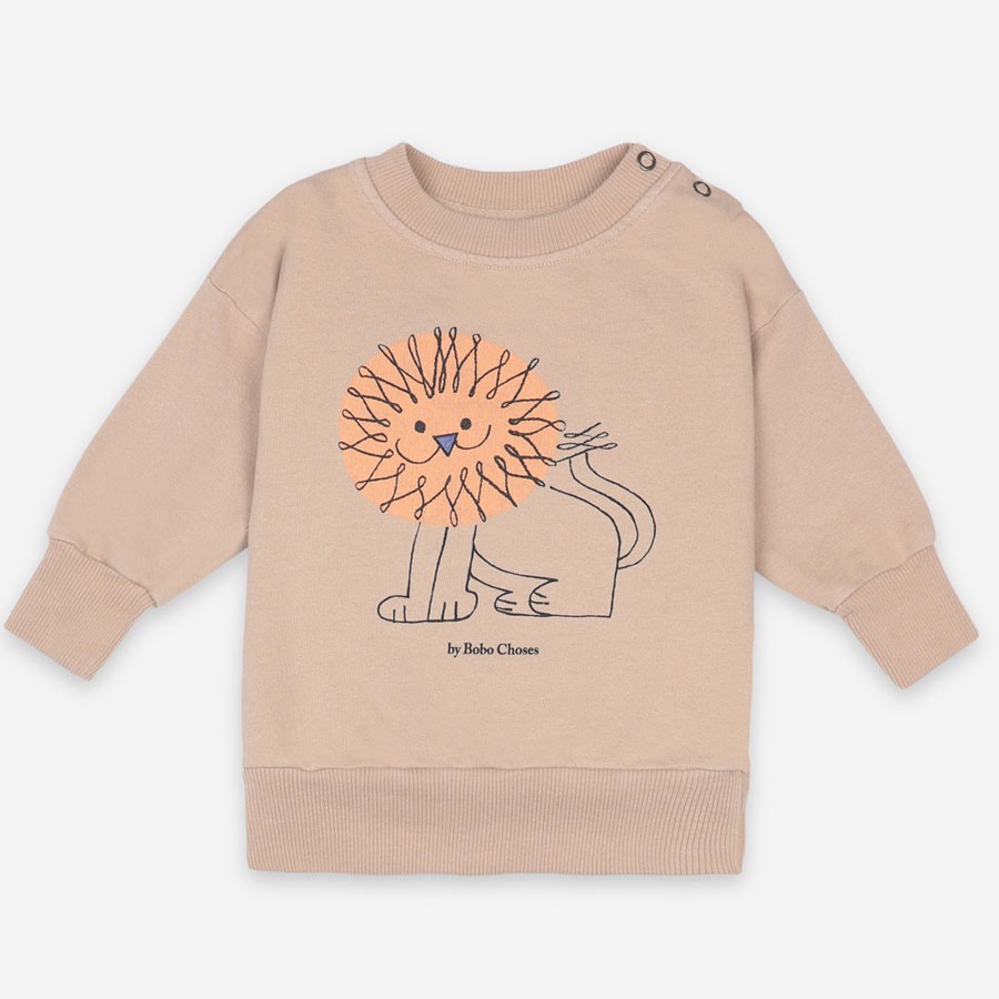 Bobo Choses - Sweater "Pet a Lion" Beige