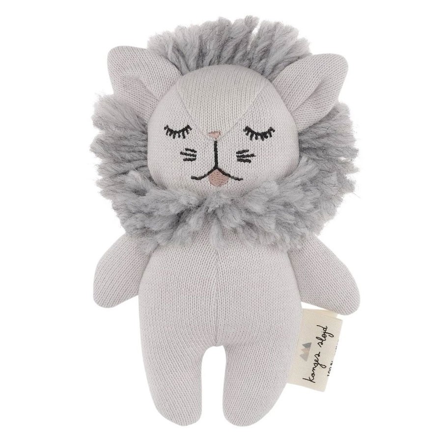 Konges Slojd - Babyrassel Mini-Löwe Grau