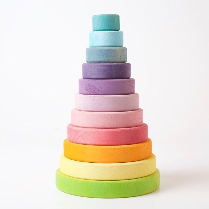 Grimm's Wooden Toys - Pastell Conical Tower