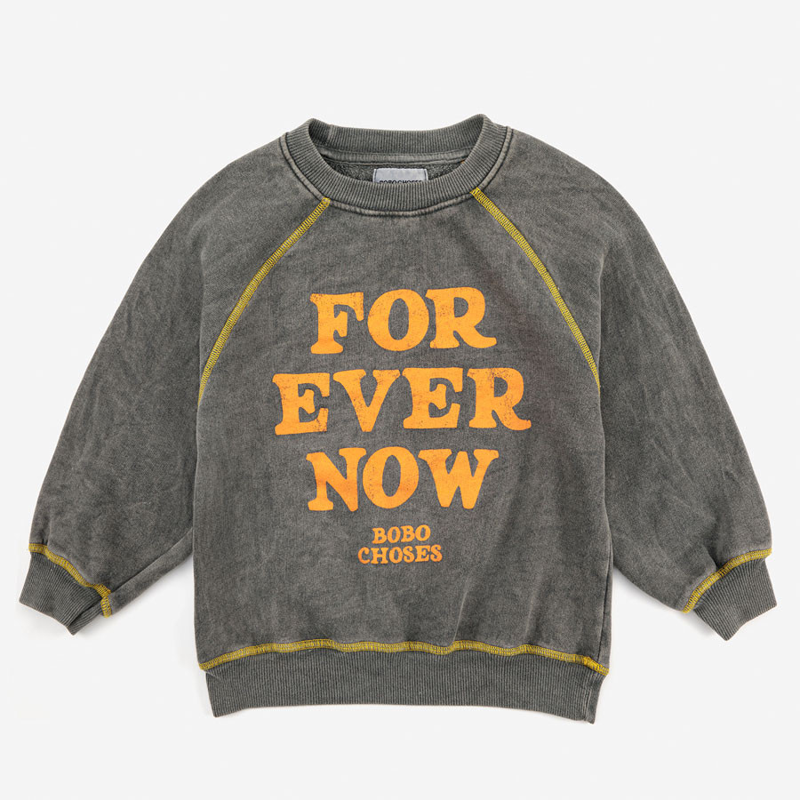 Bobo Choses - Sweatshirt "Forever Now" Dunkelgrau