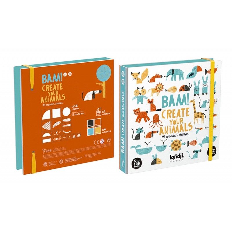 Londji - Stempelspiel "Bam! Animals"