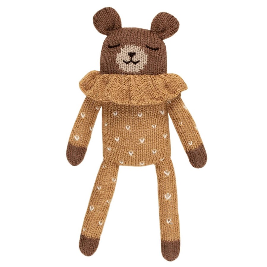 Main Sauvage - Kuscheltier Teddy Overall Ocker Punkte