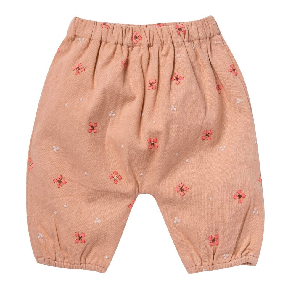 Bonheur du Jour - Kuschelhose "Blume" Altrosa