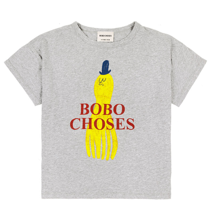 Bobo Choses - T-Shirt - Yellow Squid
