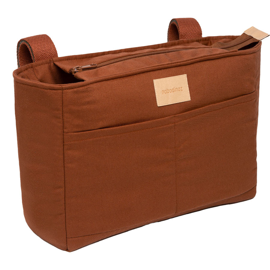 Nobodinoz - Kinderwagen Organizer "Baby on the Go" Clay Brown