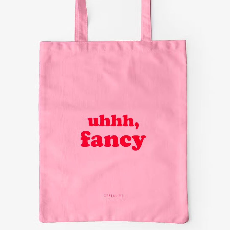 Stoffbeutel "Uhh Fancy" - Pink