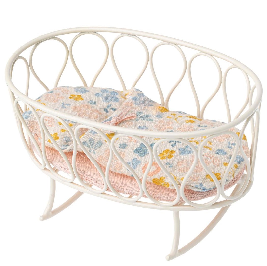 Maileg - Kleiner Babywiege Mäuse