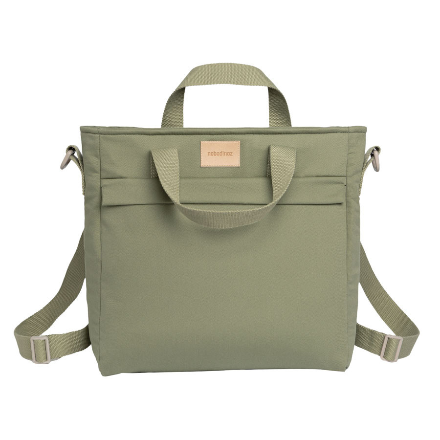 Nobodinoz - Wickelrucksack "Baby on the Go" Olive Green