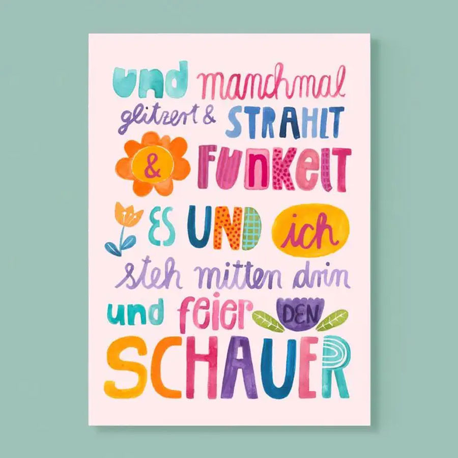 Postkarte "Schauer"
