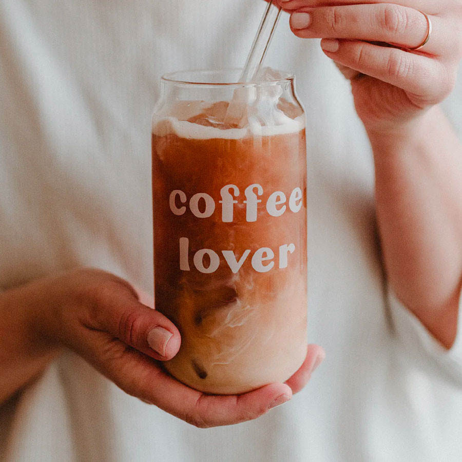 Eulenschnitt - Hohes Trinkglas Coffee Lover