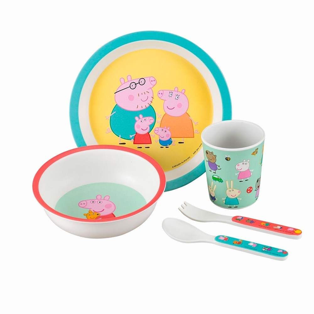 Petit Jour Paris - Peppa Wutz 5-teiliges Geschirrset