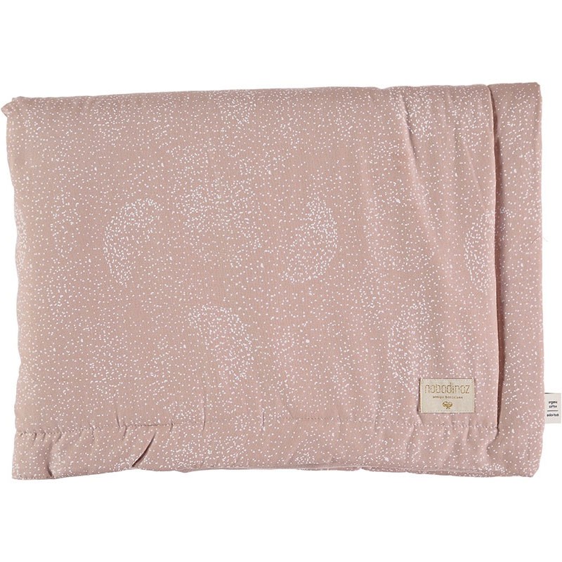 Nobodinoz - Babydecke Laponia White Bubble Misty Pink