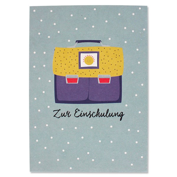 Ava & Yves - Postkarte "Einschulung"