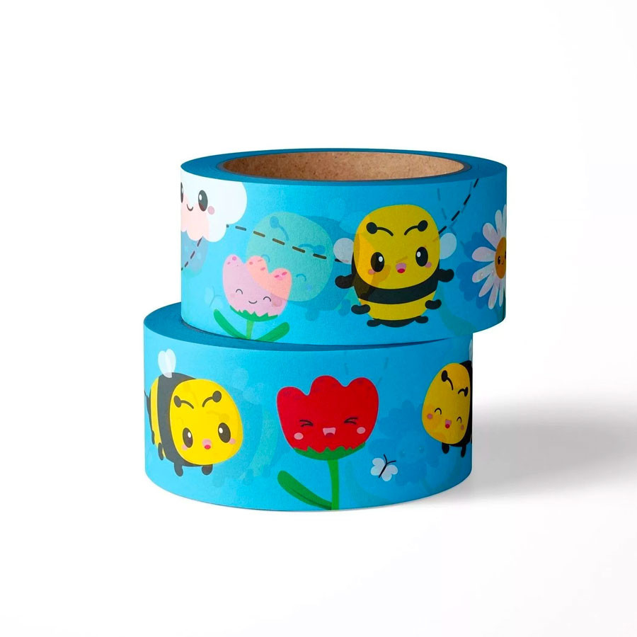 Washi Tape - Bienen und Blumen Kawaii