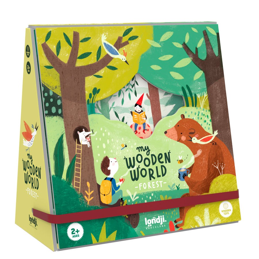 Londji - Holzfiguren Spiel "My wooden forest world" ab 2 Jahre