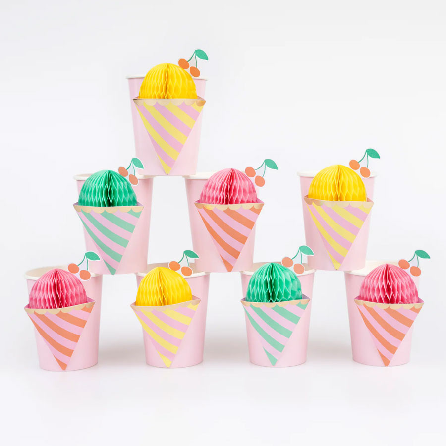 Meri Meri - Partybecher Ice Cream - 8 Stk