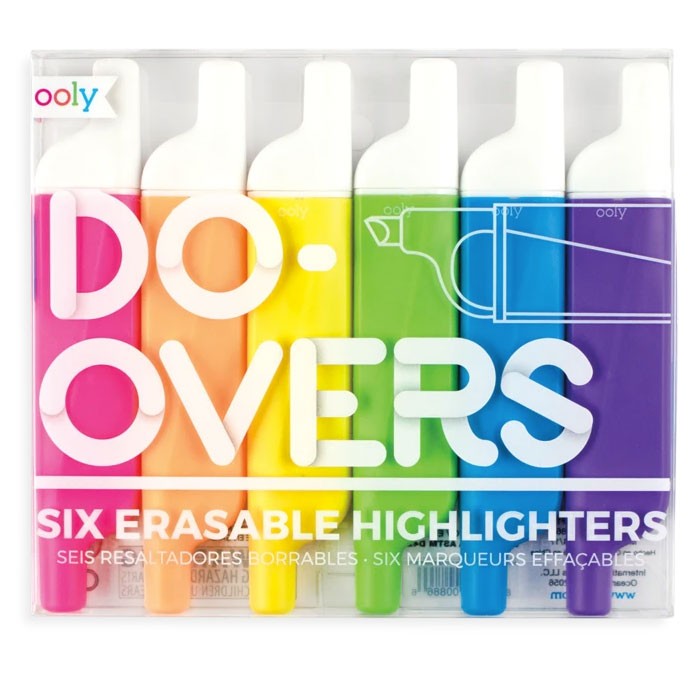 OOLY - 6 Marker "Do Overs" mit Radierer
