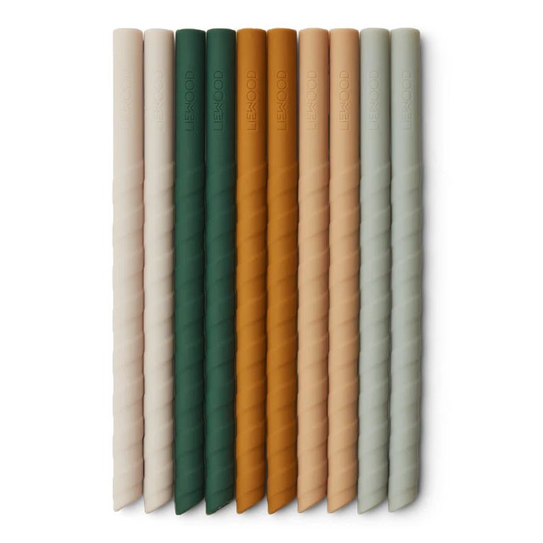 Liewood - 10 Strohhalme Timoti Mustard Mix