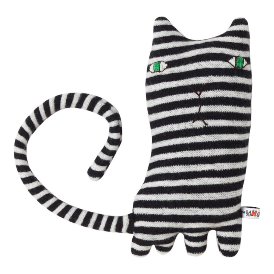 Donna Wilson - Kuscheltier Katze Mono mit Streifen