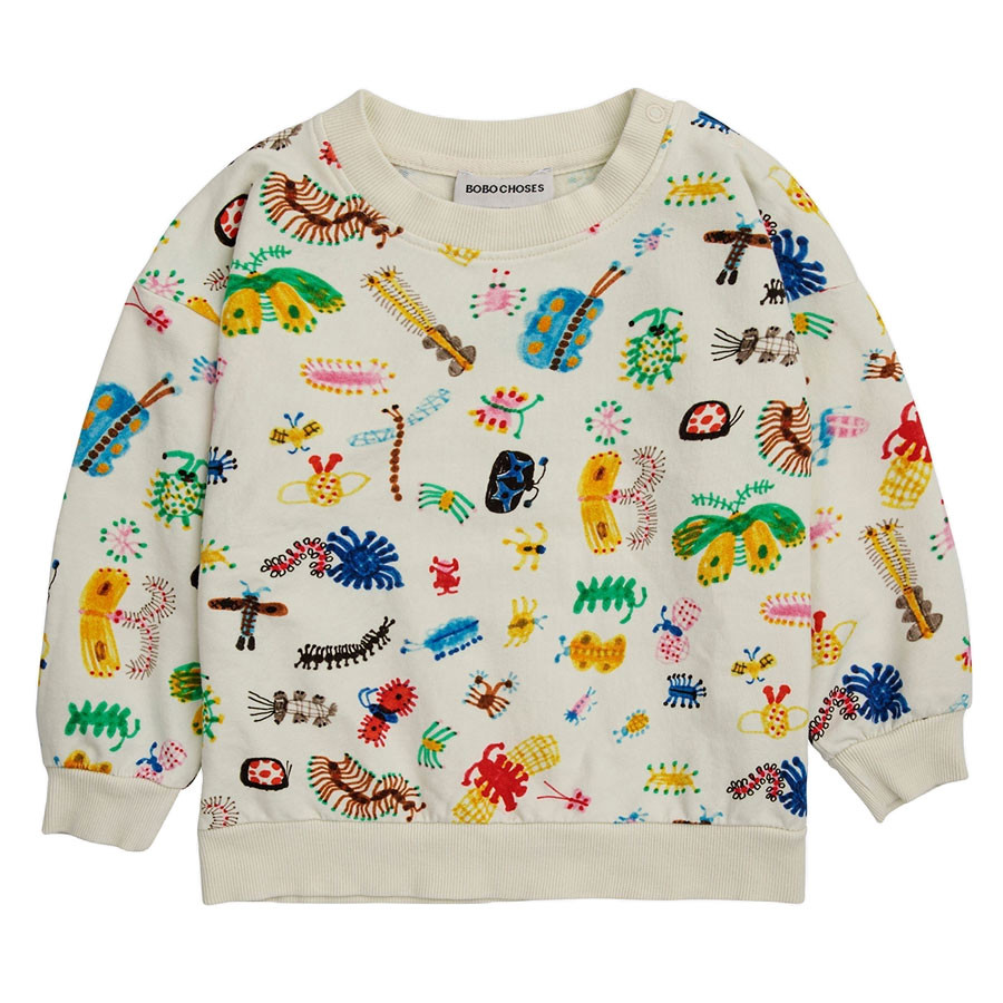 Bobo Choses - Baby Sweatshirt - Funny Insects All Over