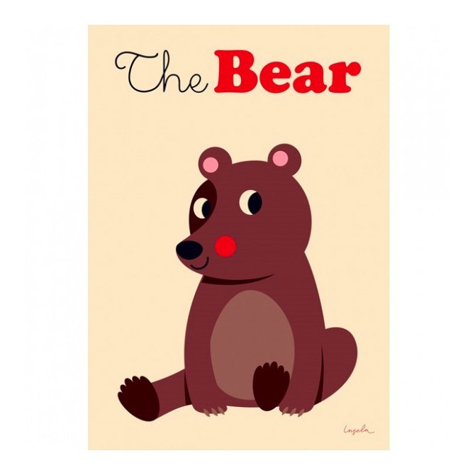 OMM Design - Poster "Brauner Bär"