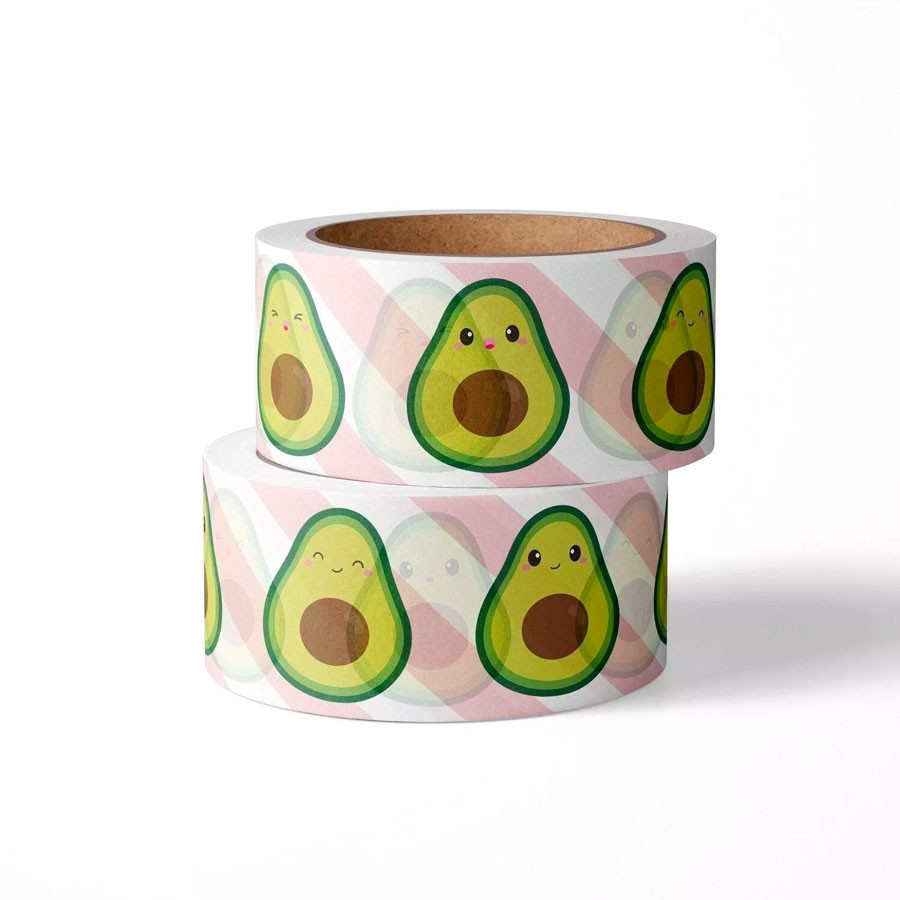 Washi Tape - Avocado Kawaii