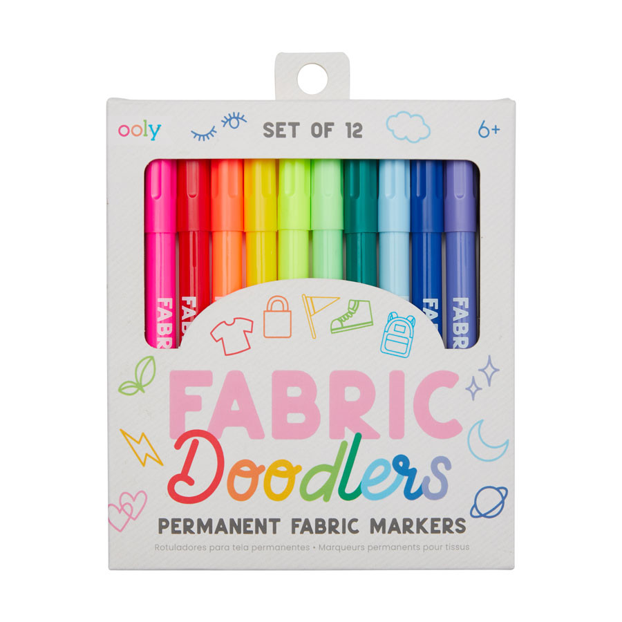 OOLY - Textilstifte "Fabric Doodles" 12 Stk