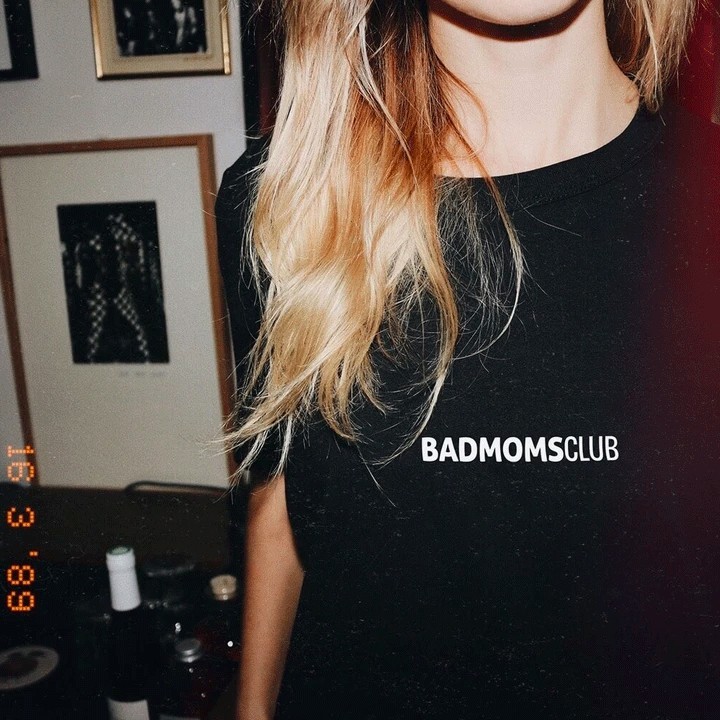 Bad Moms Club - T-Shirt "Bad Moms Club" Schwarz