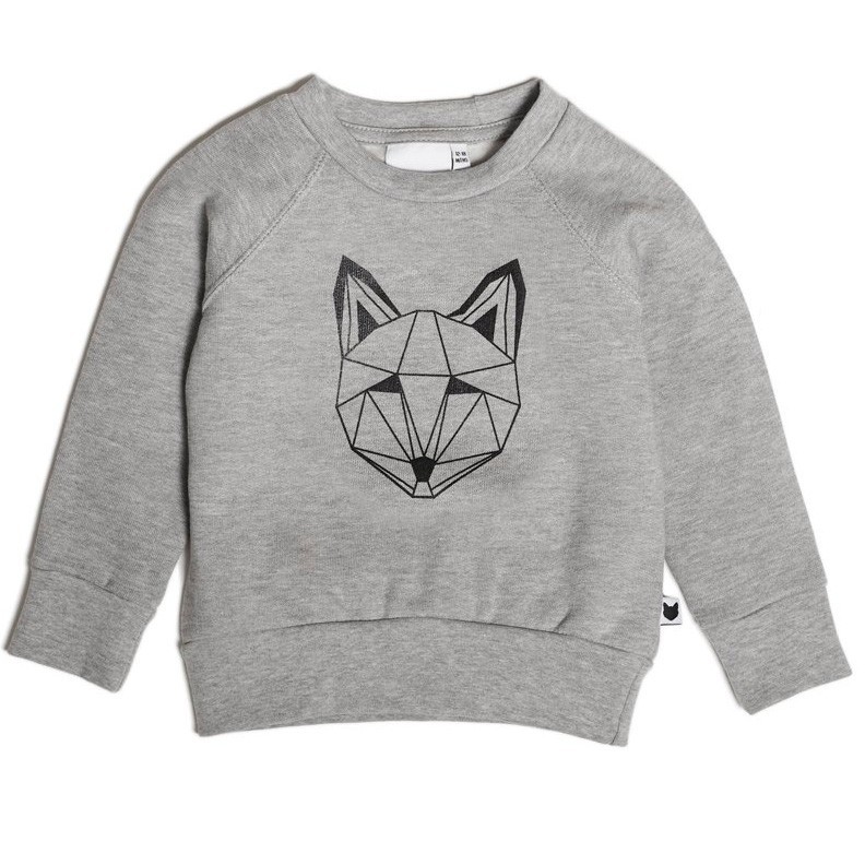Tobias and the Bear - Sweater "Origami Fox" Gray