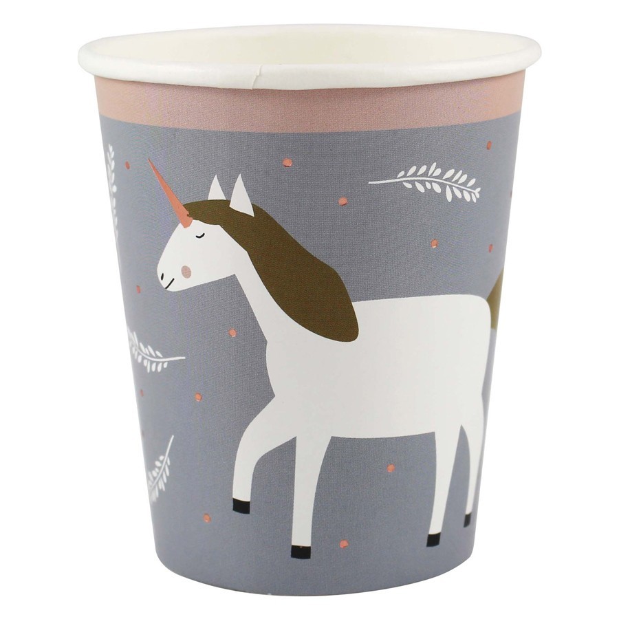 Ava & Yves - 8 Paper Cups "Unicorn"