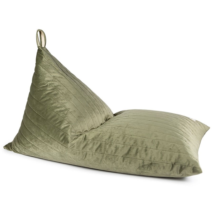 Nobodinoz - Sitzkissen Savanna Velvet Essaouira Olive Green